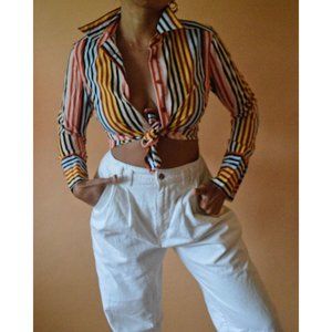 Vintage Striped Multi-Colored Shirt